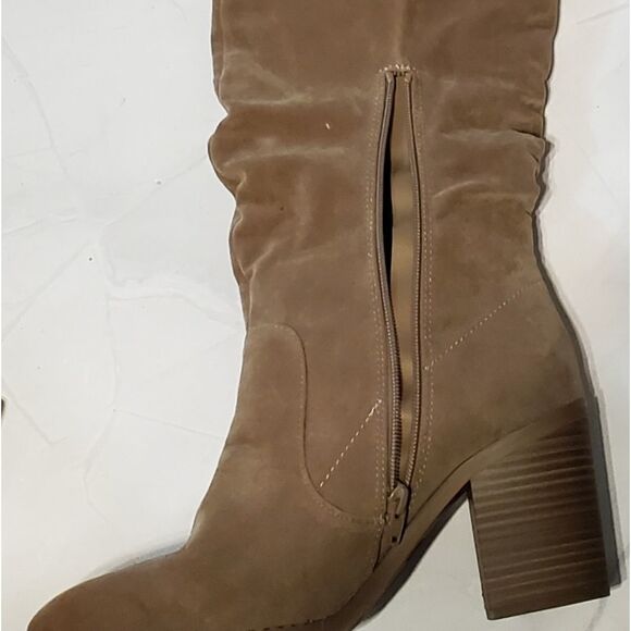 Universal Thread Long Boots Women’s Size 11 Taupe Faux Suede - Picture 7 of 8